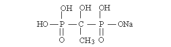 羟基乙叉二膦酸钠（HEDP•Na）结构式